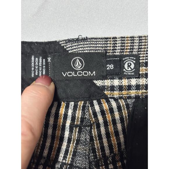 Volcom True To This Women's 28 Plaid Skater Trousers Pants Urban Streetwear - Picture 4 of 9